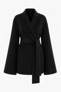 Veste de chambre ceinturée en cachemire - Grey