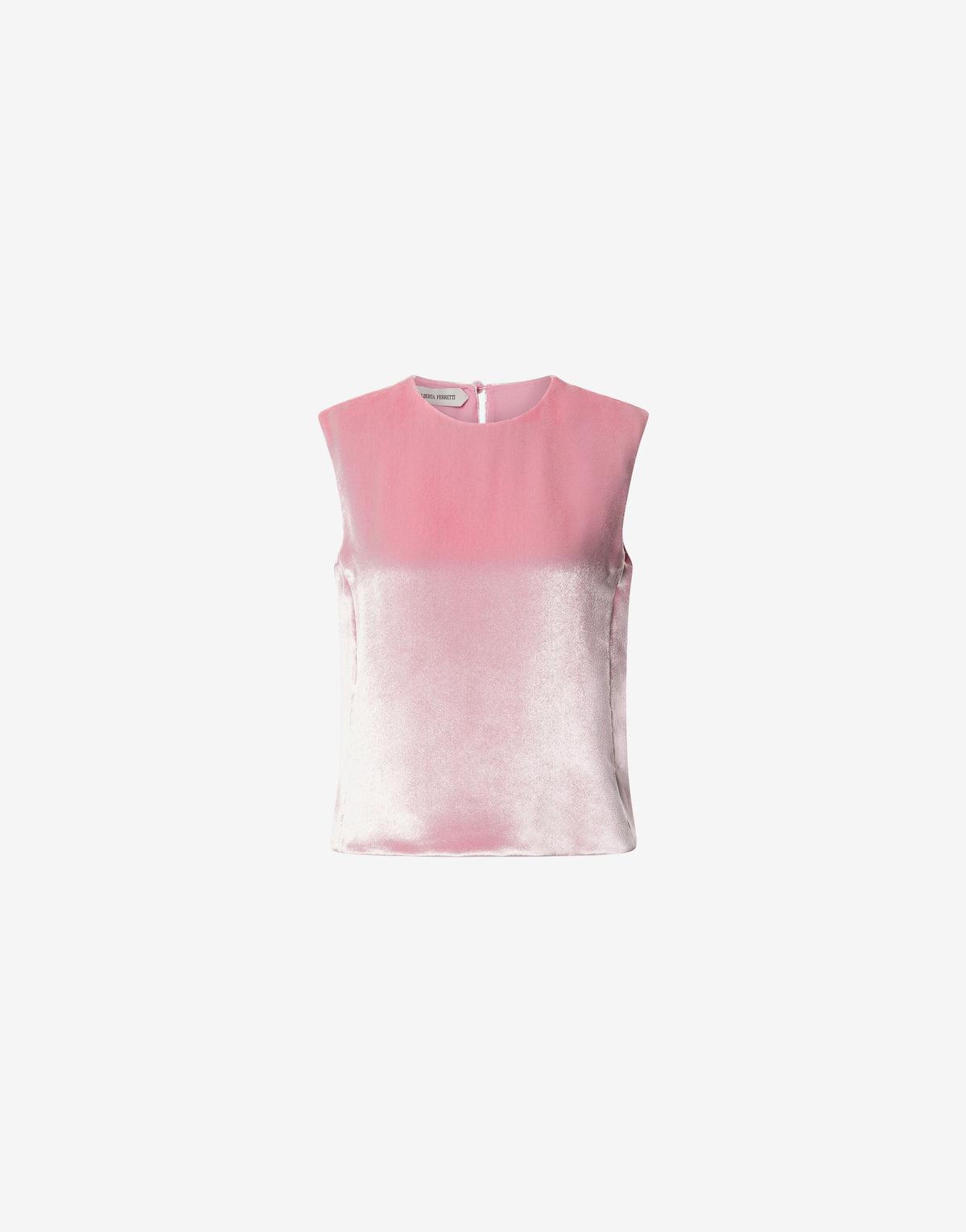Top Sans Manches Orné de Motifs Floraux - Pink