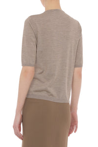 Top en Maille Orné - Beige