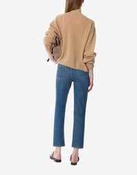 Cardigan en cachemire brodé - Beige