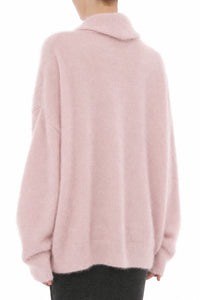 Cardigan à Col Châle Orné de Motifs Floraux - Pink