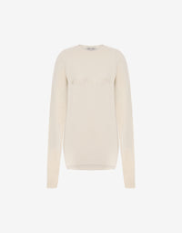 Pull en cachemire avec logo - Ivory