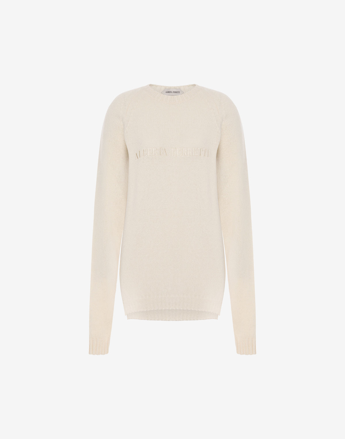 Pull en cachemire avec logo - Ivory