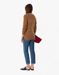 Pull en cachemire avec logo - Beige