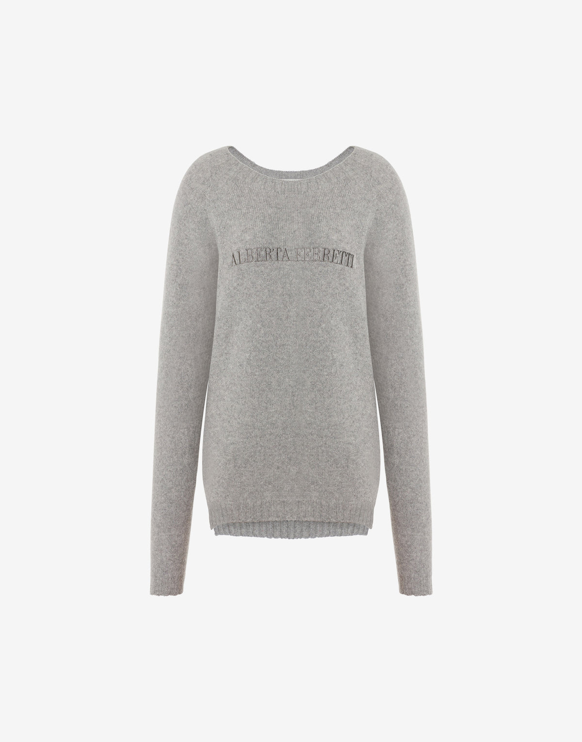 Pull en cachemire avec logo - Grey