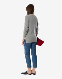 Pull en cachemire avec logo - Grey