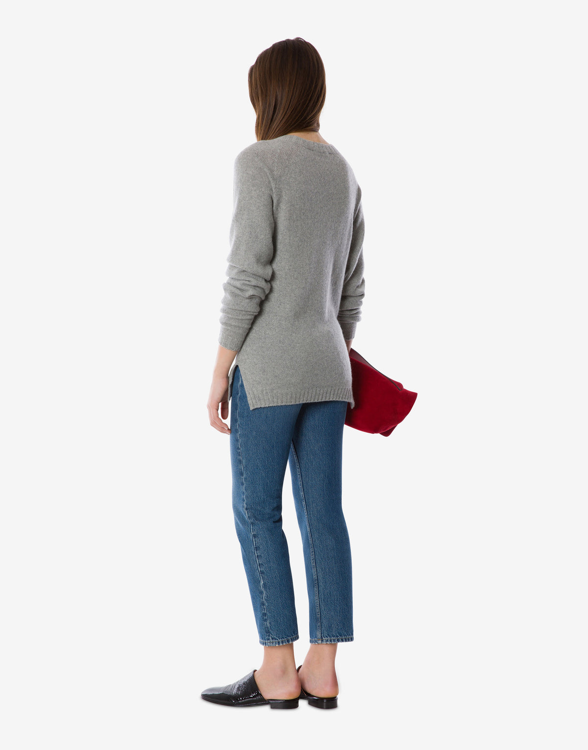 Pull en cachemire avec logo - Grey