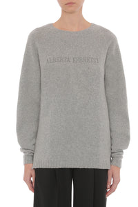 Pull en cachemire avec logo - Grey