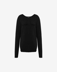 Pull en cachemire avec logo - Black