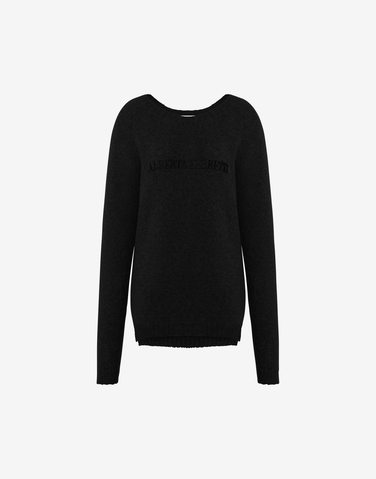 Pull en cachemire avec logo - Black