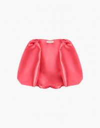 Cape mikado à manches bouffantes - Fuxia