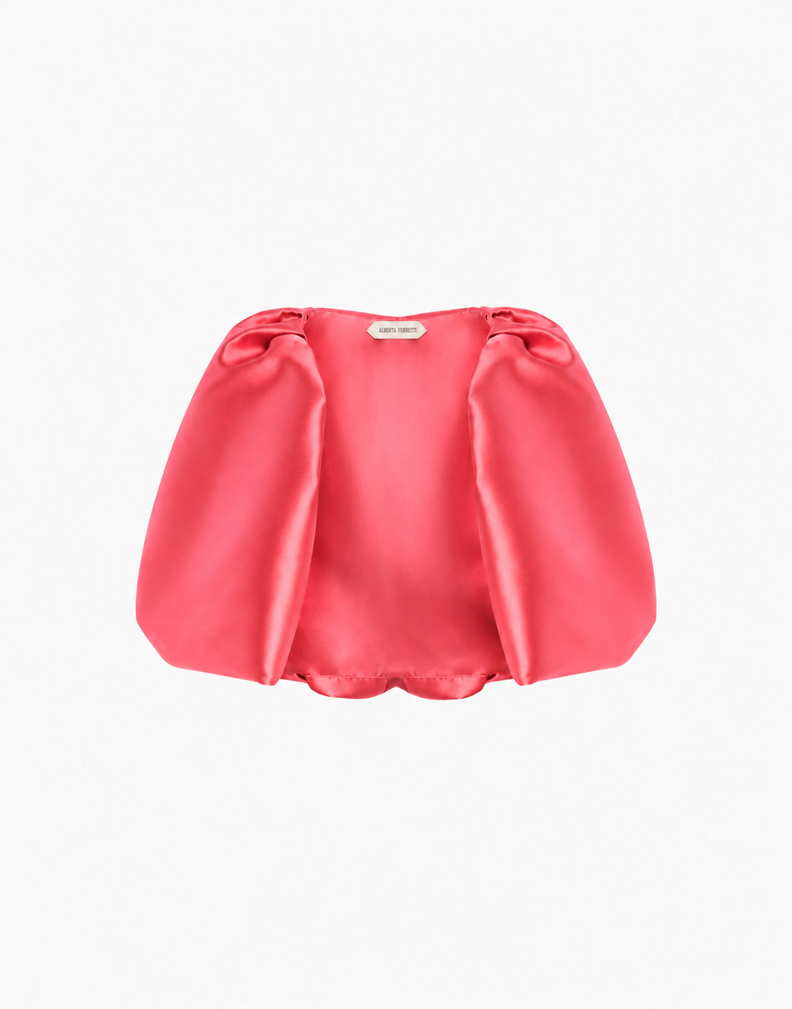 Cape mikado à manches bouffantes - Fuxia