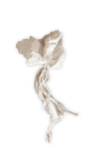 Broche Fleur en Organza - Ivory