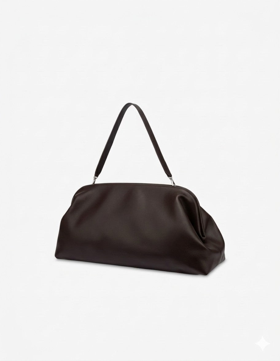 Grande pochette en daim - Brown