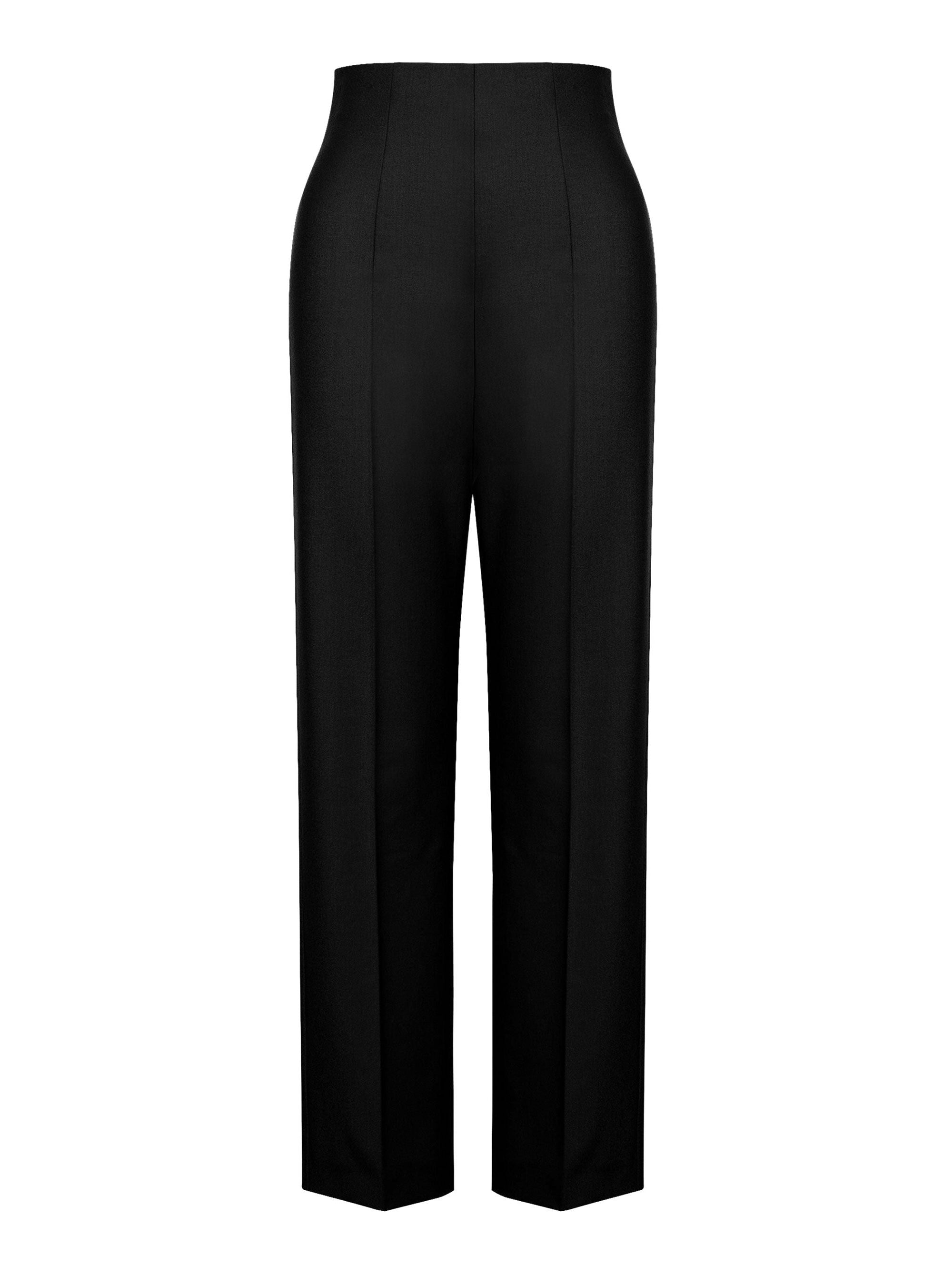 Pantalon en laine extensible - Black
