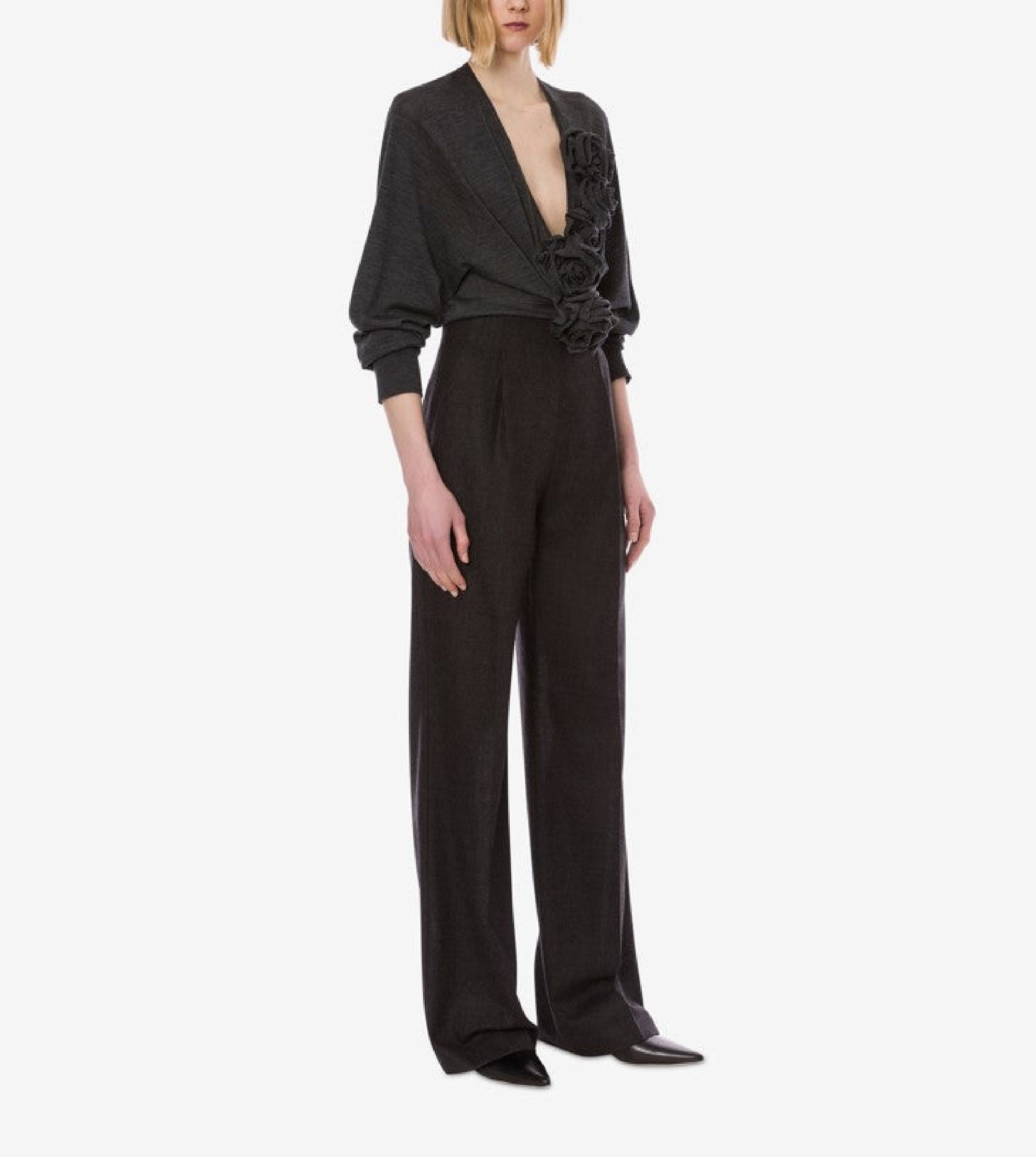 Pantalon en laine légère - Dark Grey