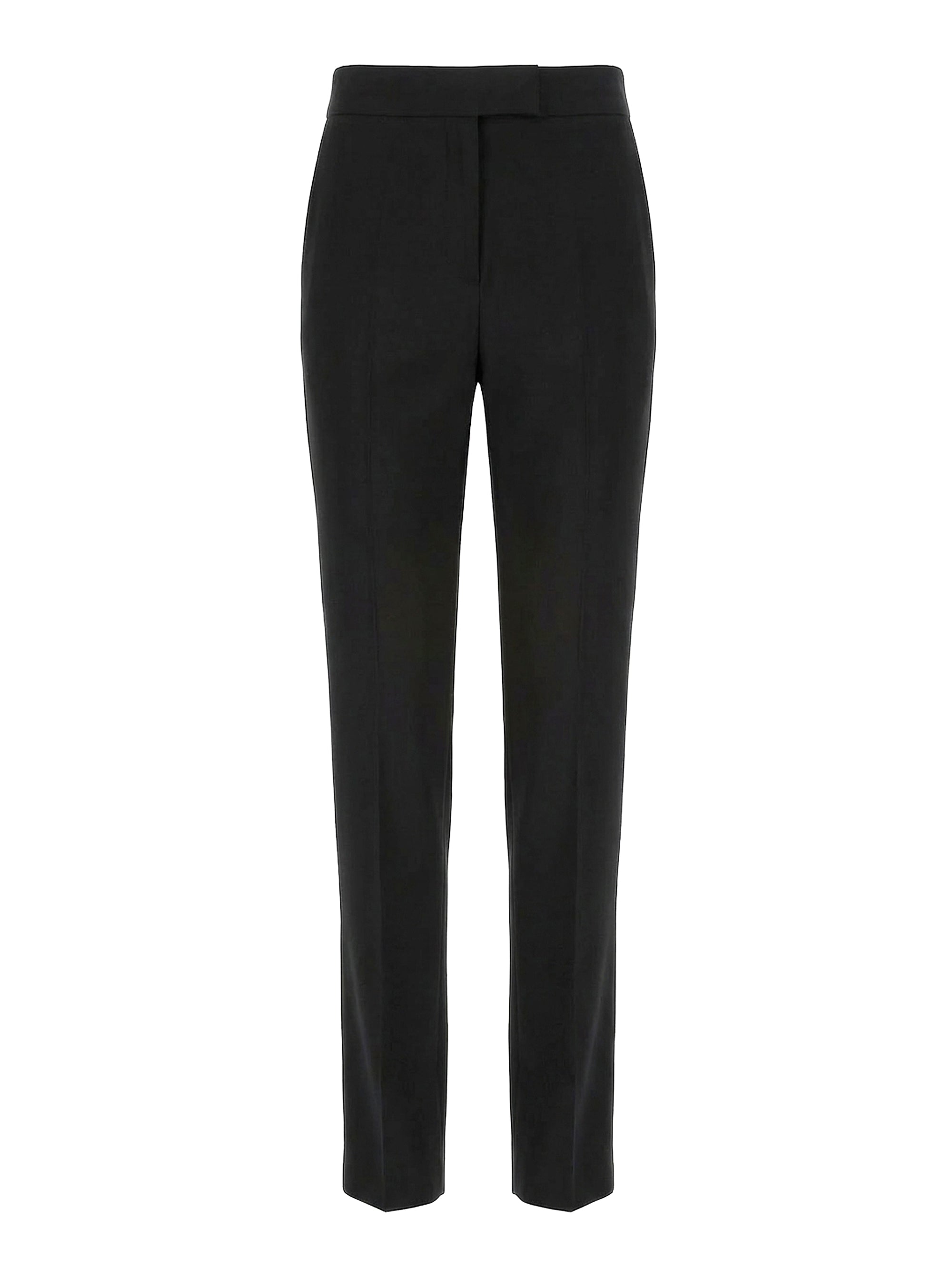 Straight-leg tailored trousers - Black
