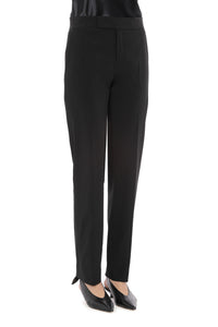 Straight-leg tailored trousers - Black
