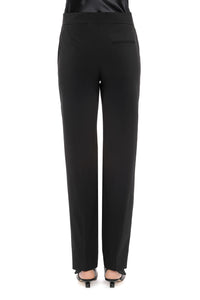Straight-leg tailored trousers - Black