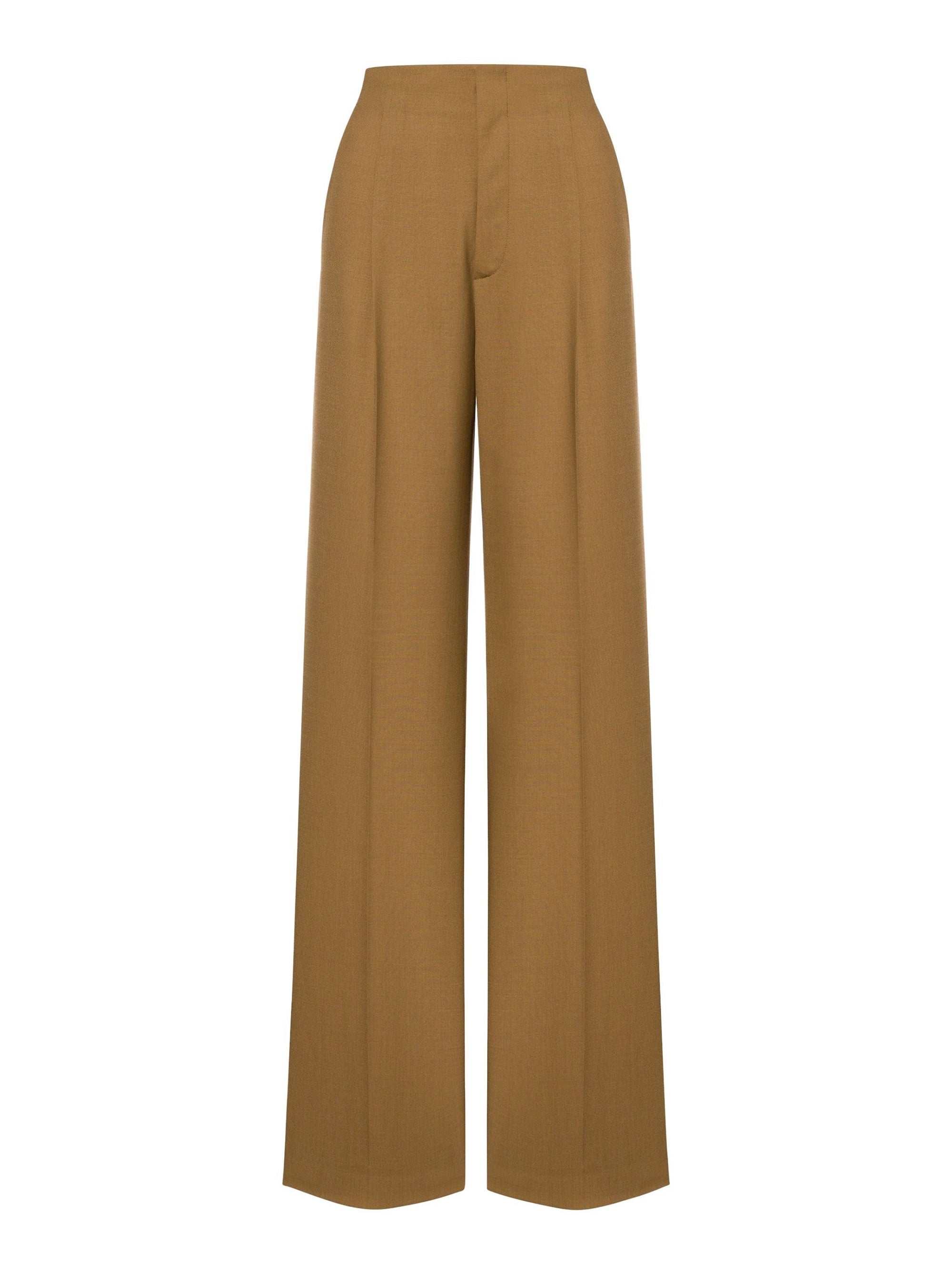 Wool suit trousers - Beige