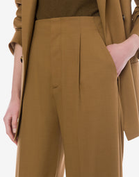Wool suit trousers - Beige