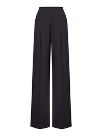 Wool suit trousers - Black
