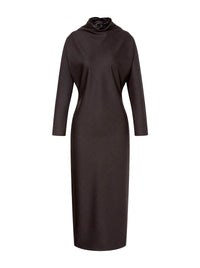 Wool midi dress - Fantasy Grey