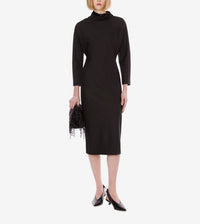 Wool midi dress - Fantasy Grey
