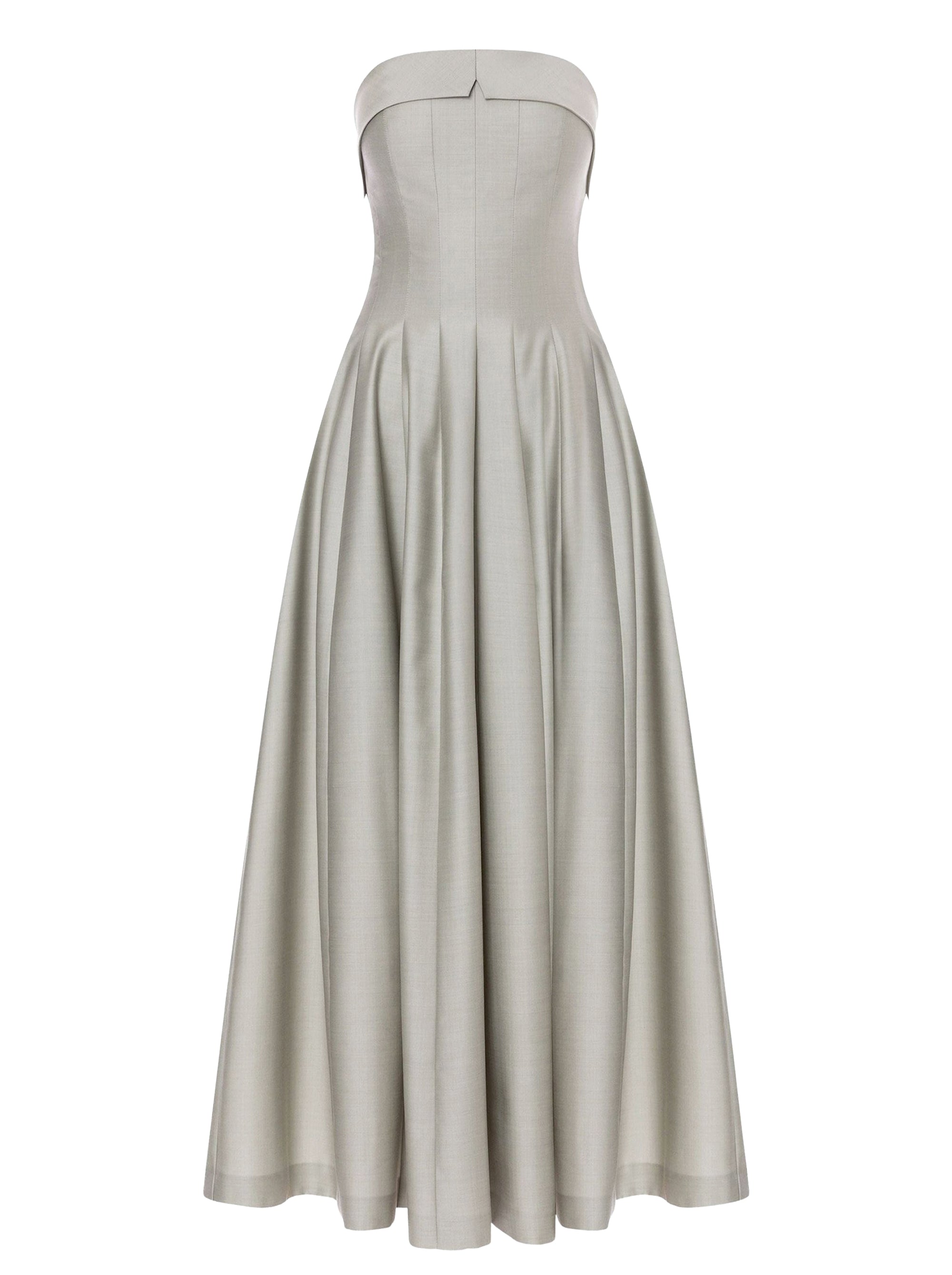 Wool maxi dress - Ice Grey