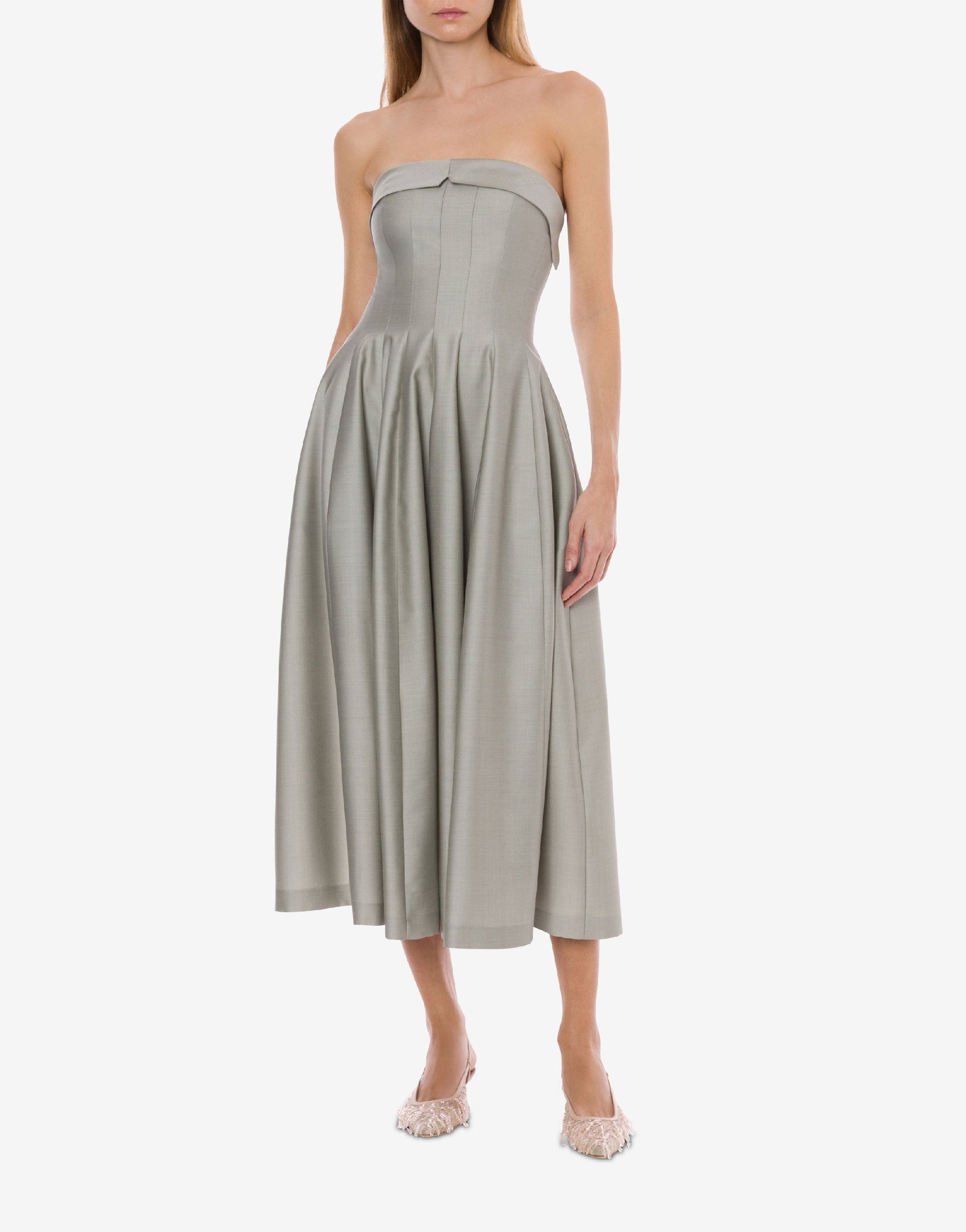 Wool maxi dress - Ice Grey