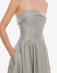 Wool maxi dress - Ice Grey