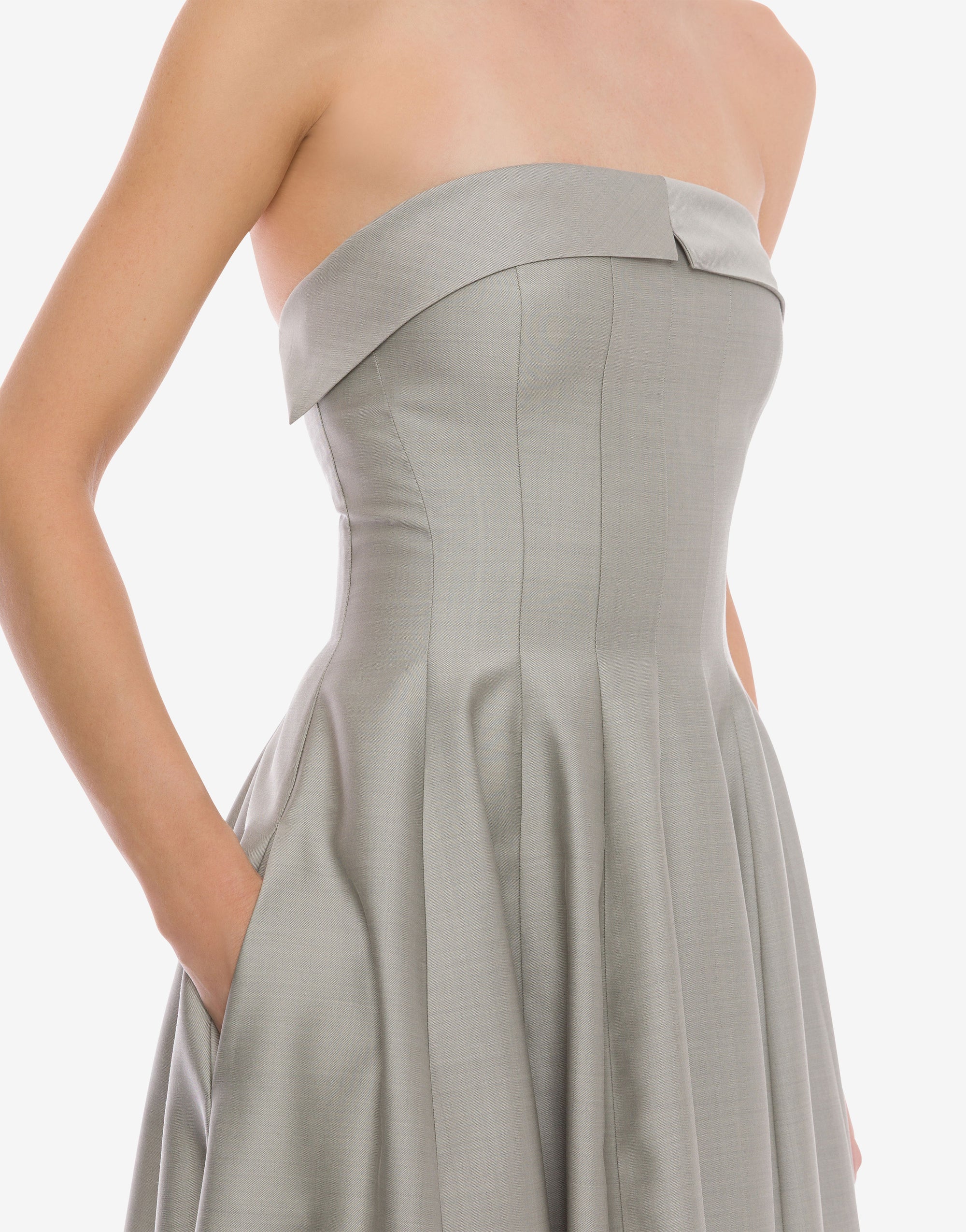 Wool maxi dress - Ice Grey