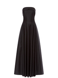 Robe longue en laine - Black