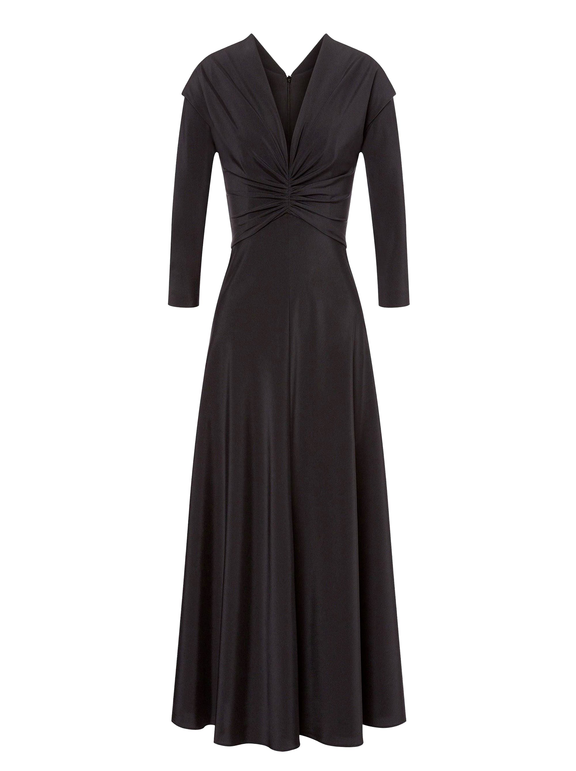 Robe midi en soie - Grey