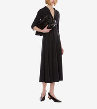Robe midi en soie - Grey