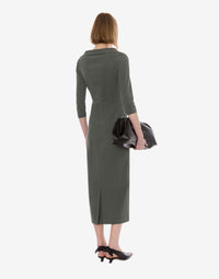 Robe midi en laine - Grey