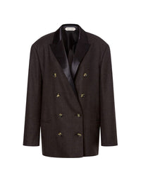 Blazer en laine à double boutonnage - Fantasy Grey