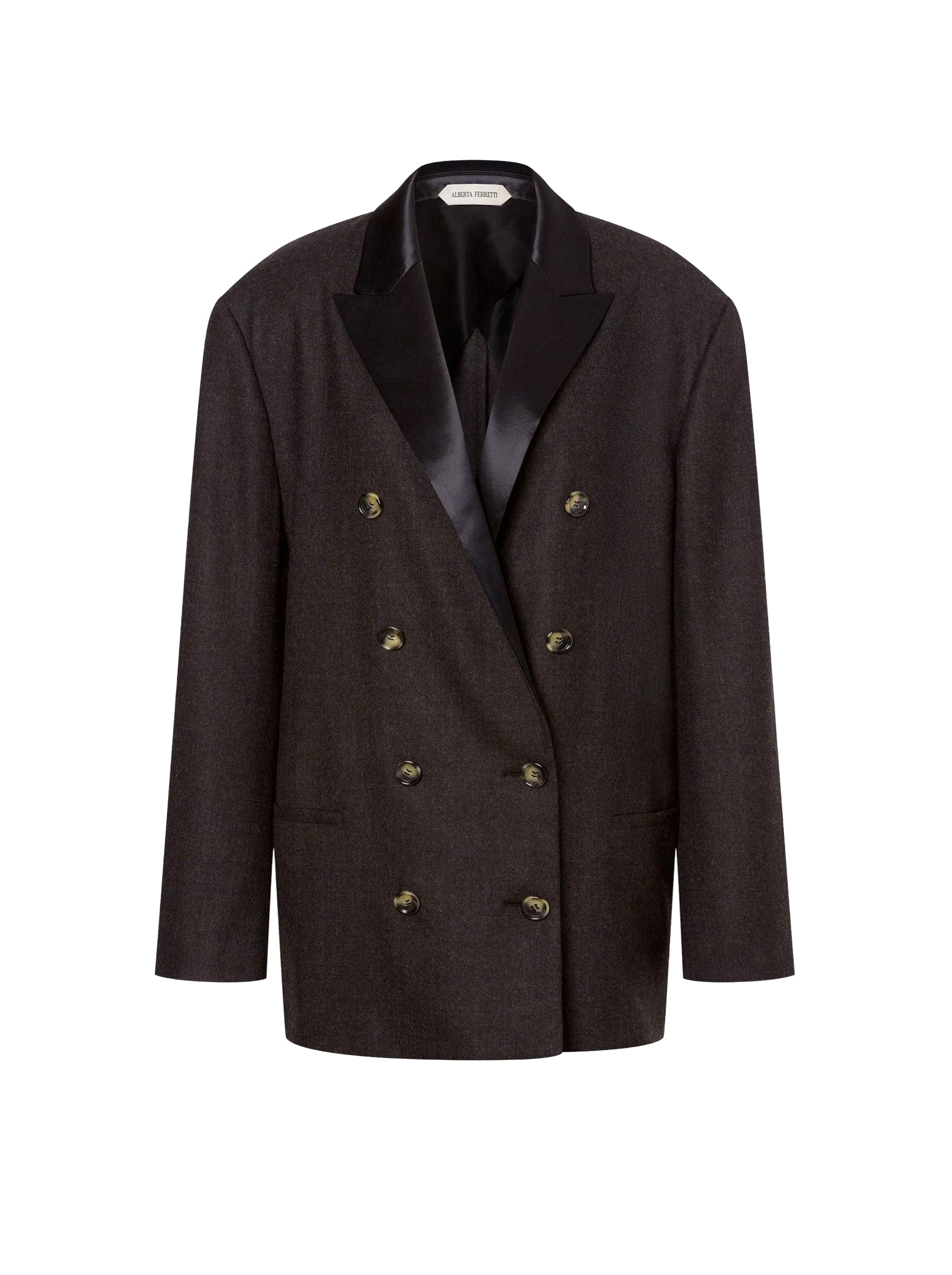 Blazer en laine à double boutonnage - Fantasy Grey