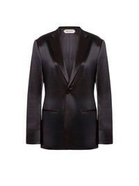 Blazer en satin brillant - Black