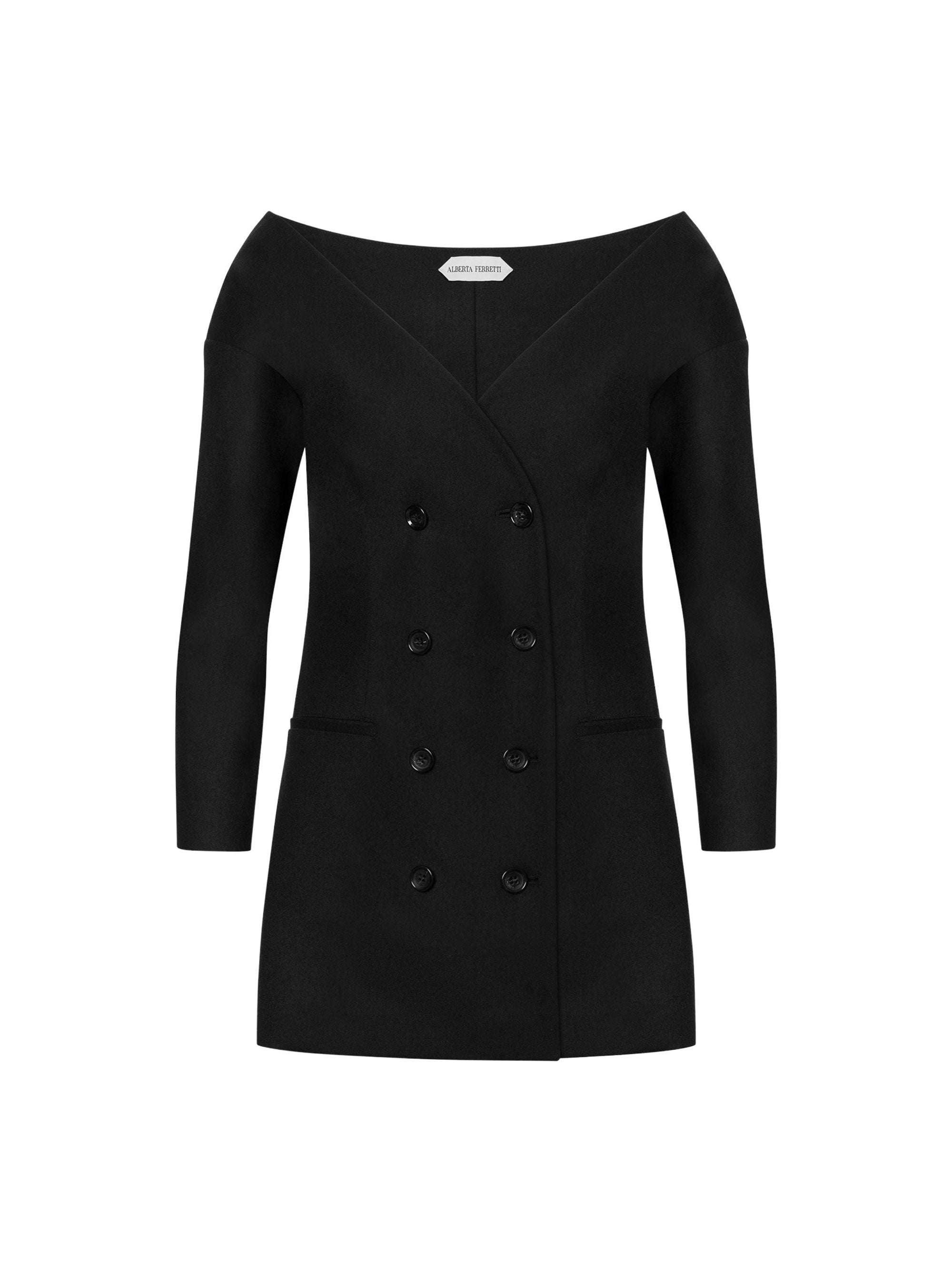 Veste de tailleur en laine - Black