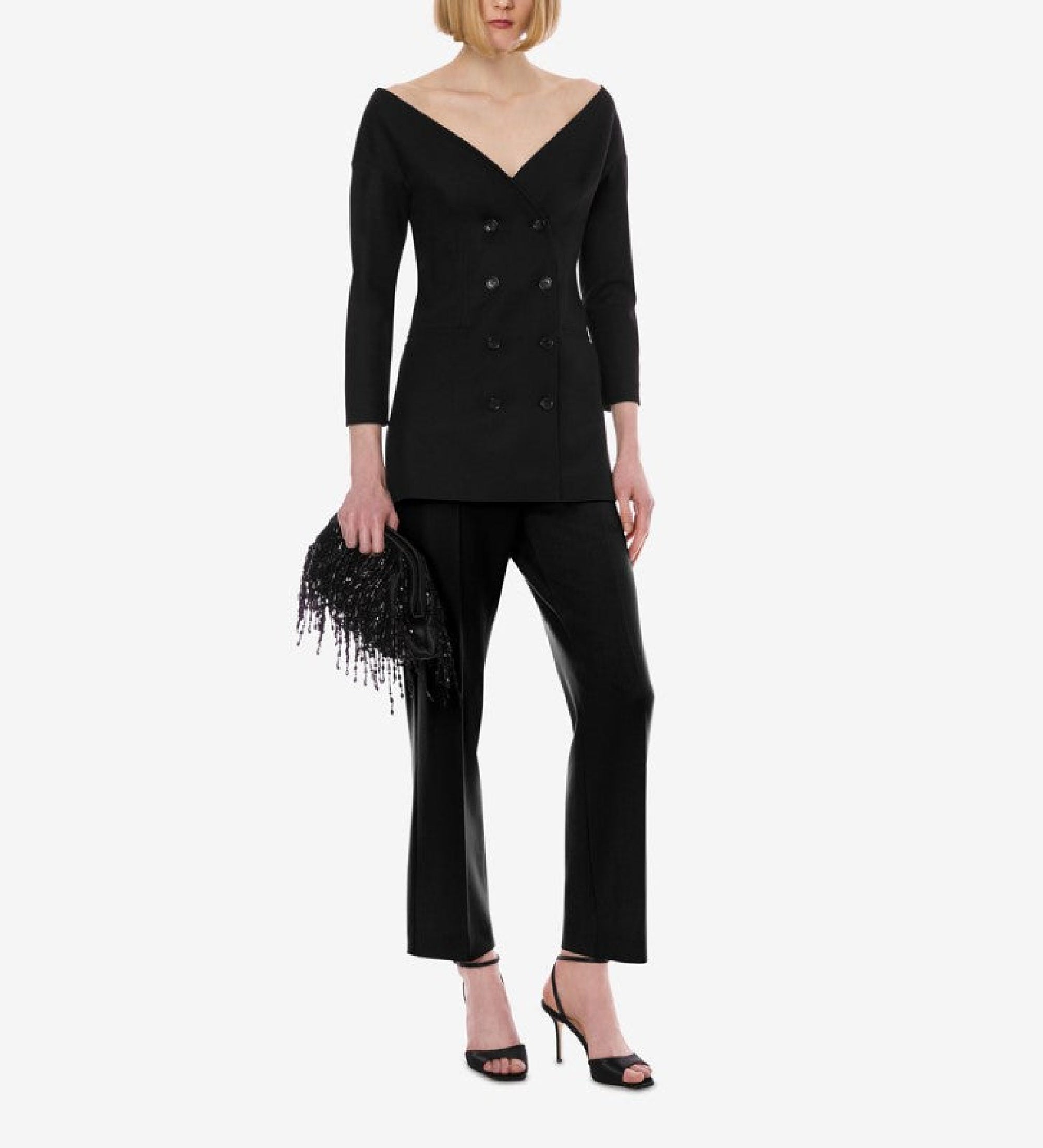 Veste de tailleur en laine - Black