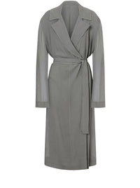Trench-coat long ceinturé - Grey