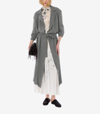 Trench-coat long ceinturé - Grey