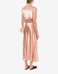 Top en satin brillant - Pink