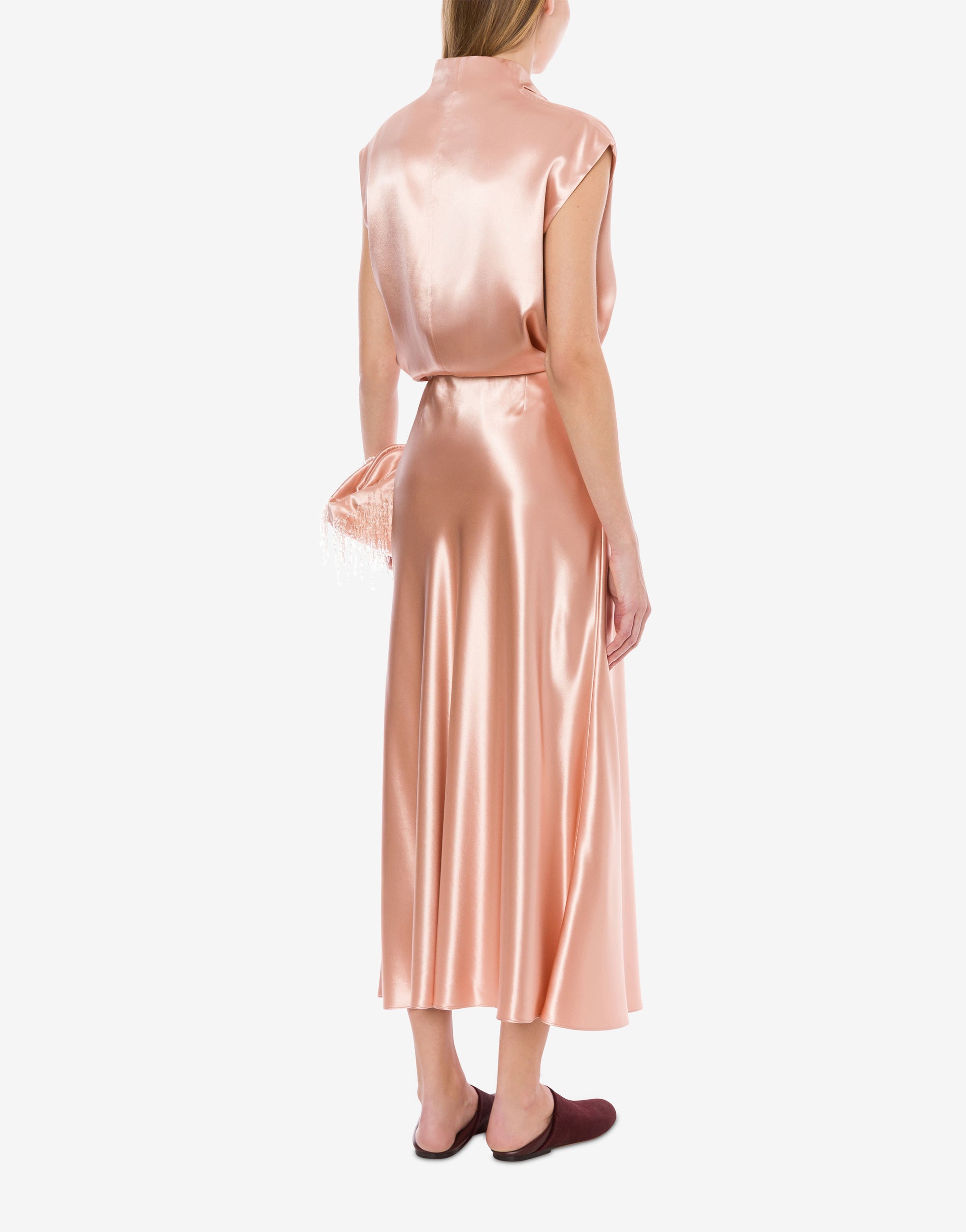 Top en satin brillant - Pink