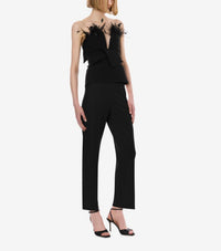 Top extensible avec plumes - Black