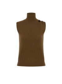 Top sans manches en cachemire - Green