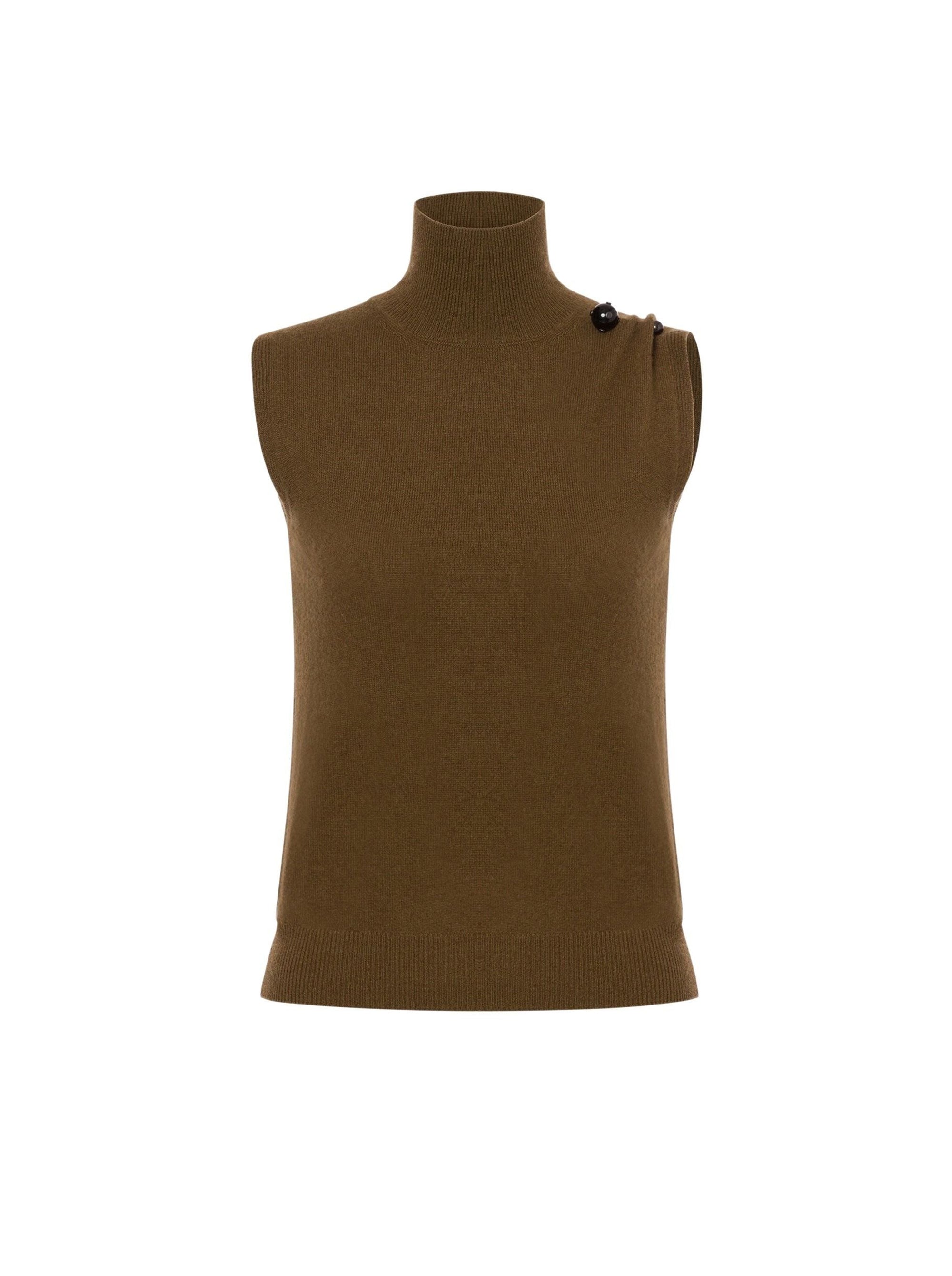 Top sans manches en cachemire - Green