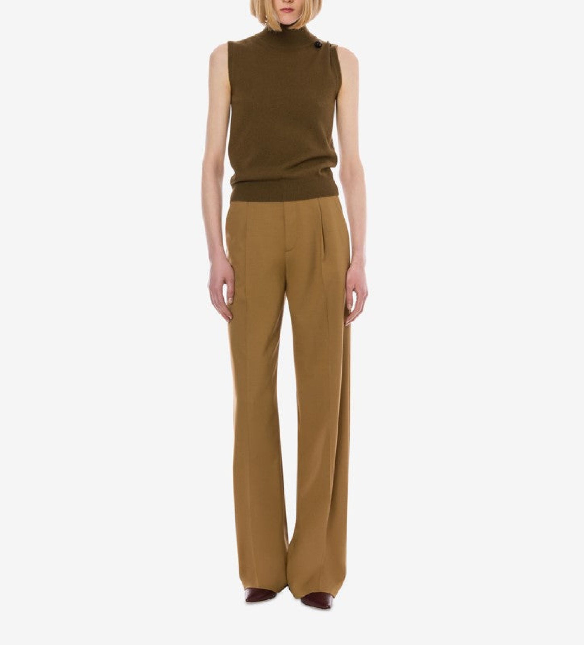 Top sans manches en cachemire - Green
