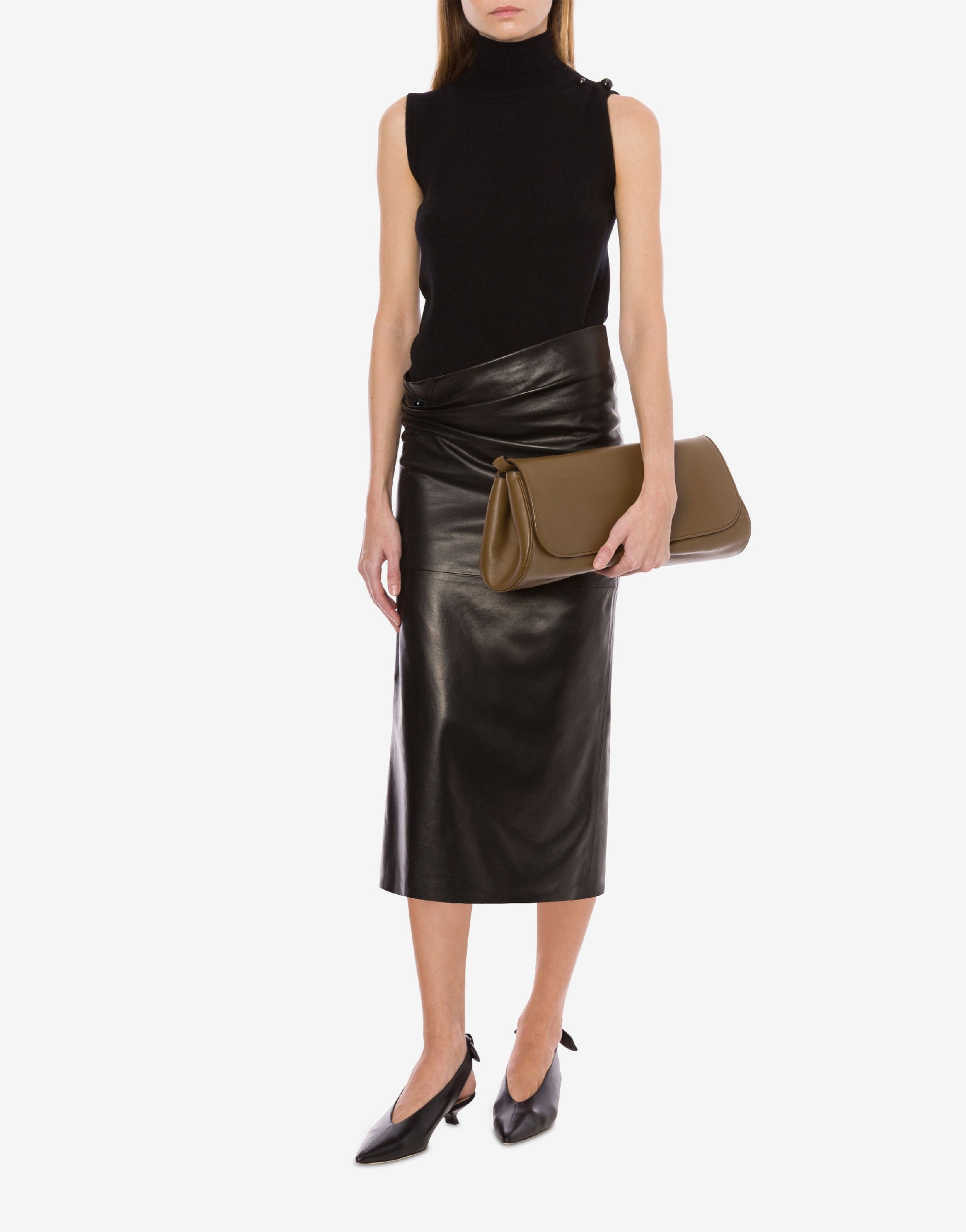 Cashmere sleeveless top - Black